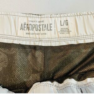 Men's Aeropostale Large Olive
Floral Board Shorts GUC Resortwear Summer Beach